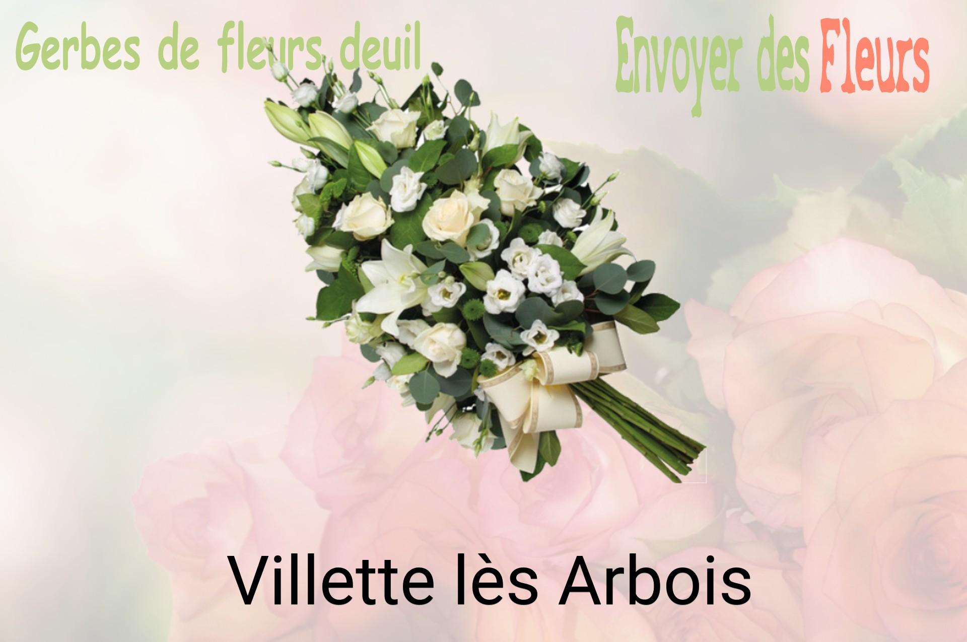 Gerbe de fleurs de deuil livrée à Villette-lès-Arbois